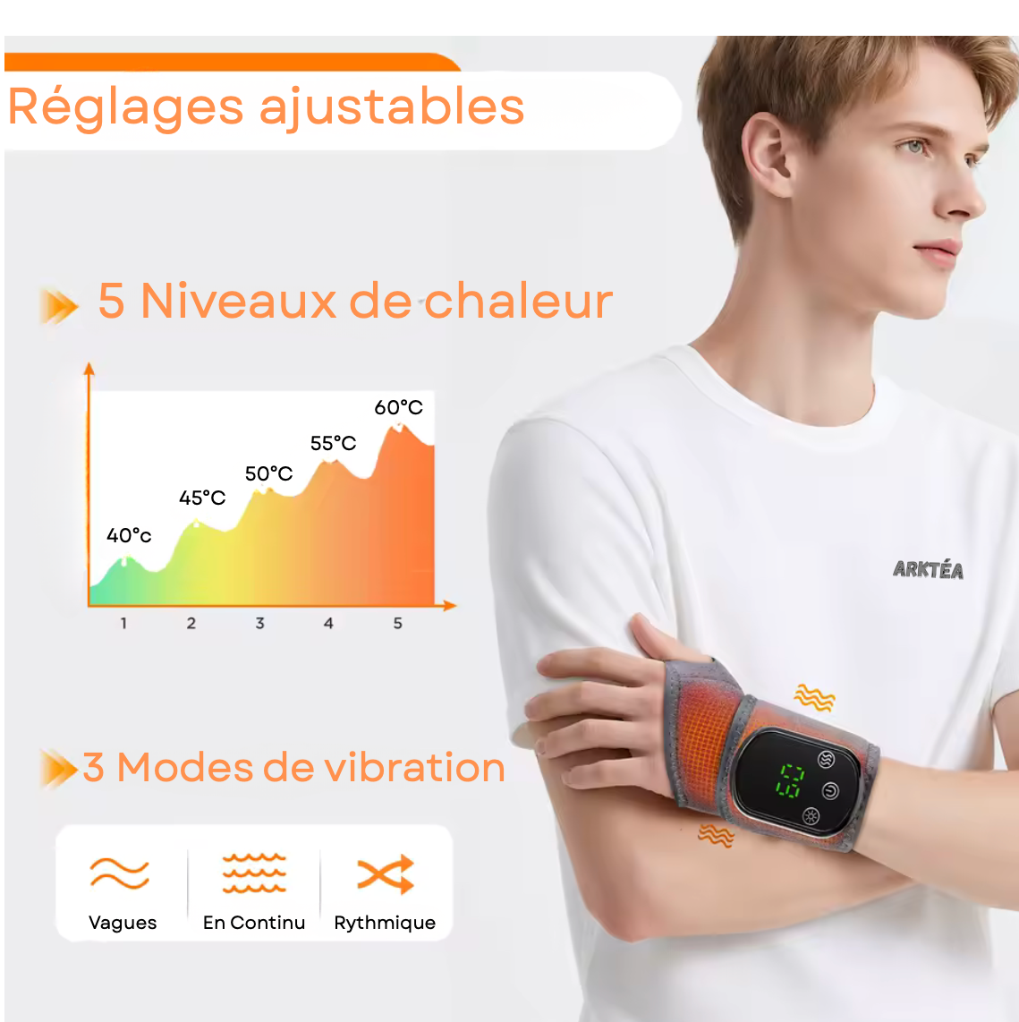 Appareils de massages-chauffant