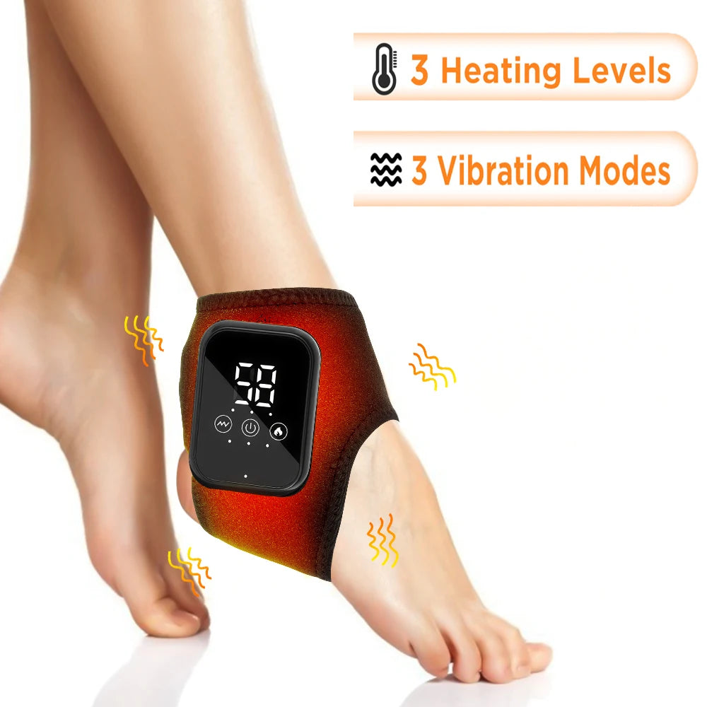Electric foot and hand massager can vibrate and heat the ankles and ankles, and the bracket joints are portable, which can relax